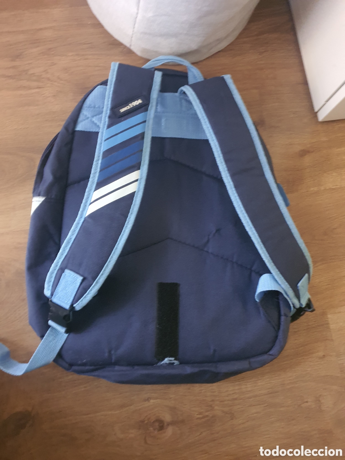 Coleccionismo deportivo: mochila oficial malaga cf - Foto 5