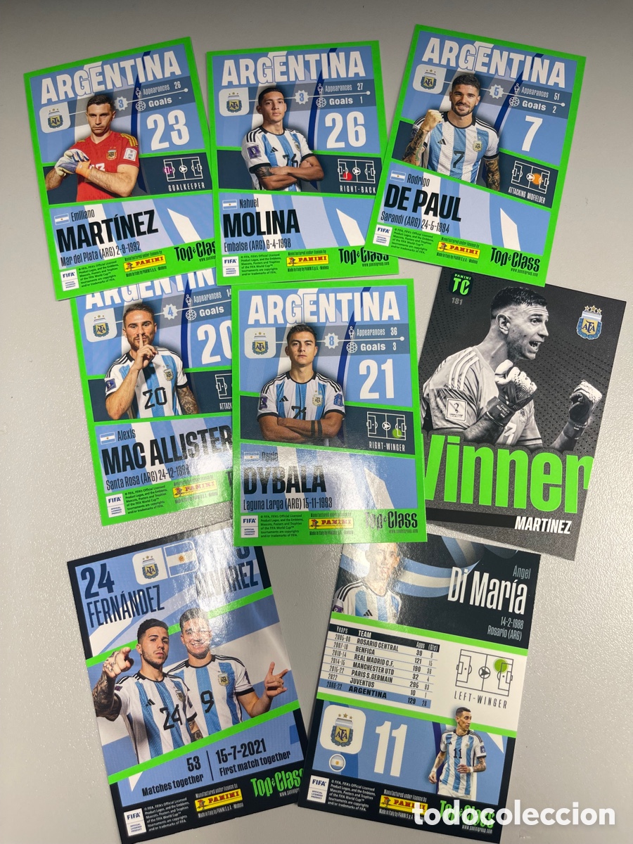 Nahuel Molina - Argentina 2023 Panini Top Class #28 –