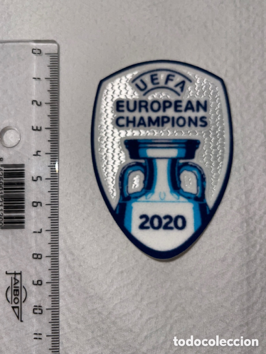 Coleccionismo deportivo: Parche Campe&oacute;n Eurocopa 2020 camiseta Italia Serigrafia