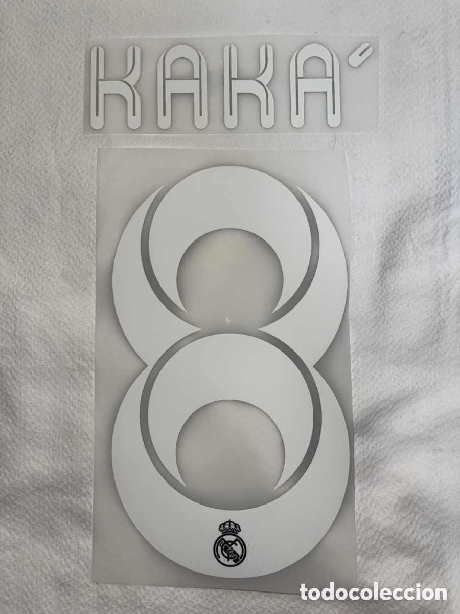 Sammelleidenschaft Sport: Dorsal Kaka camiseta real madrid visitante 2011/12 Serigrafia Liga Champions Copa del Rey
