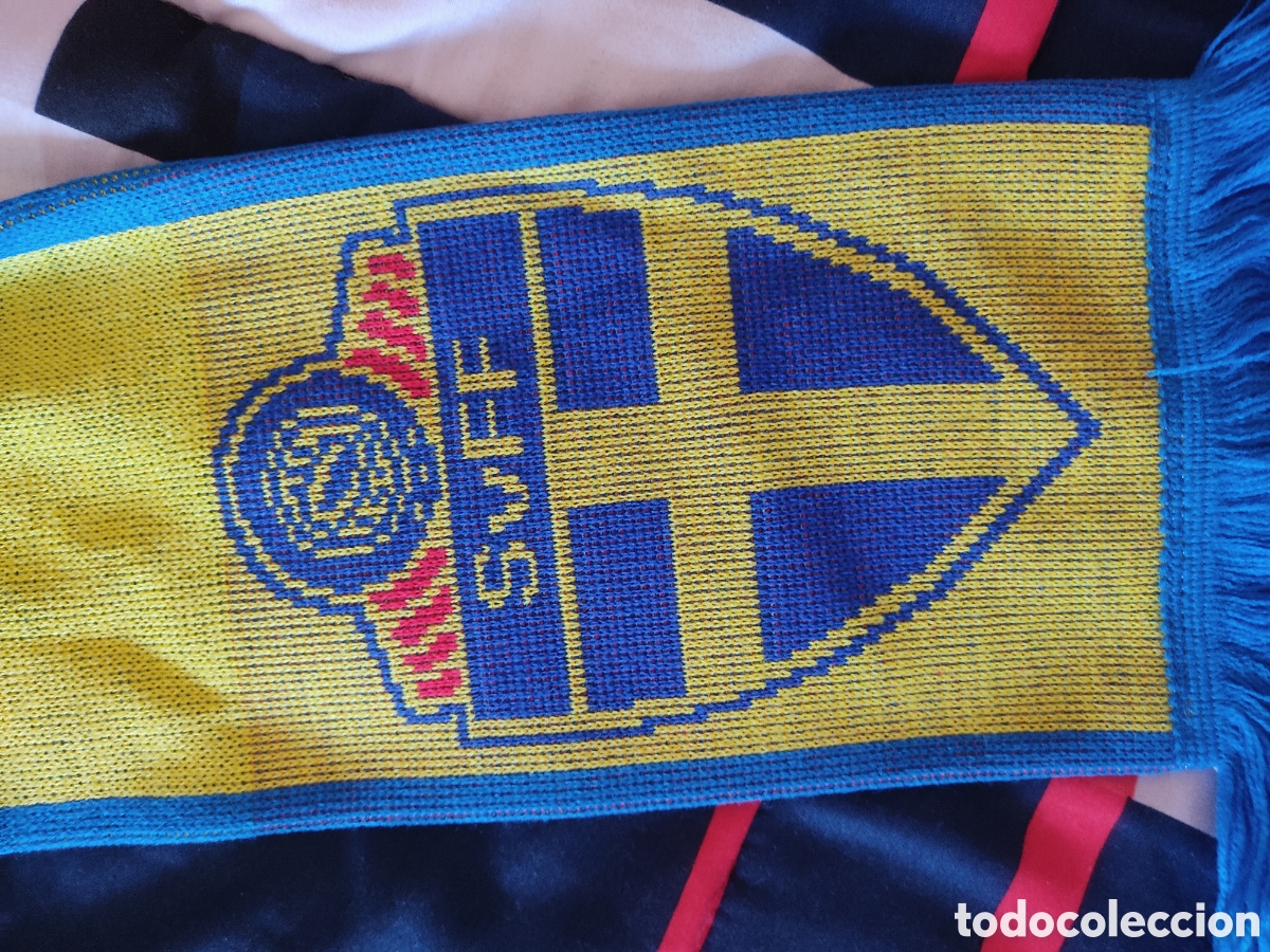 Coleccionismo deportivo: Bufanda Adidas Selecci&oacute;n de Suecia Nueva - Foto 3