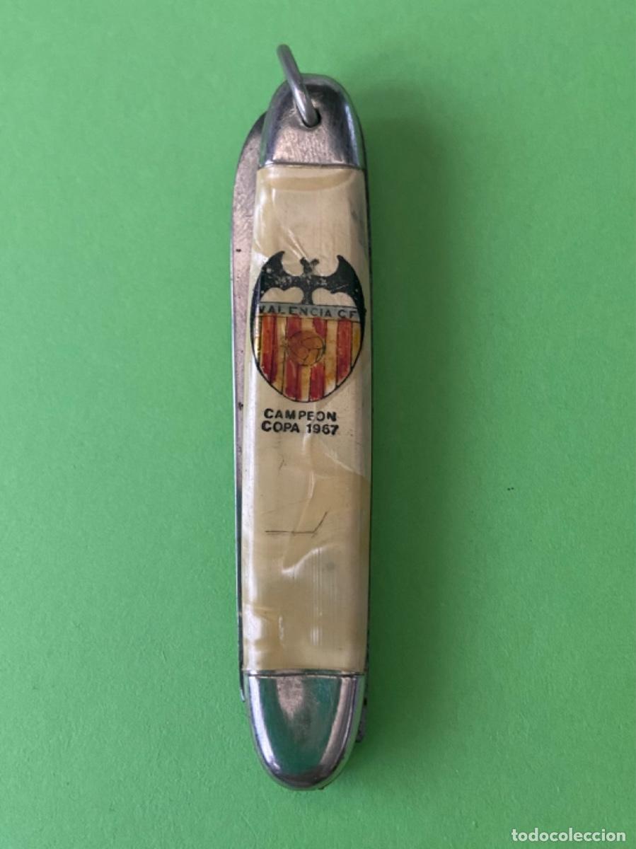 Collectionnisme sportif: 162- Navaja Valencia Futbol Club Campe&oacute;n Copa 1.967, Bar Trocadero. Impecable.