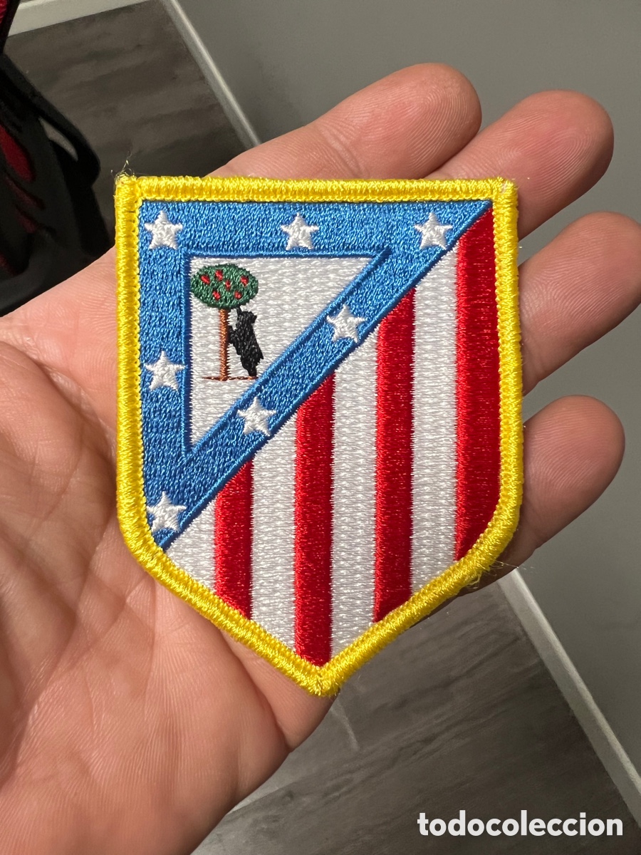 Colecionismo desportivo: Parche Atl&eacute;tico de Madrid Modelo 1947 tama&ntilde;o 8x6