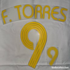 Coleccionismo deportivo: DORSAL FERNANDO TORRES ESPAÑA SELECCION ESPAÑOLA CAMISETA MUNDIAL 2006 SERIGRAFIA WORLD CUP EUROCOPA