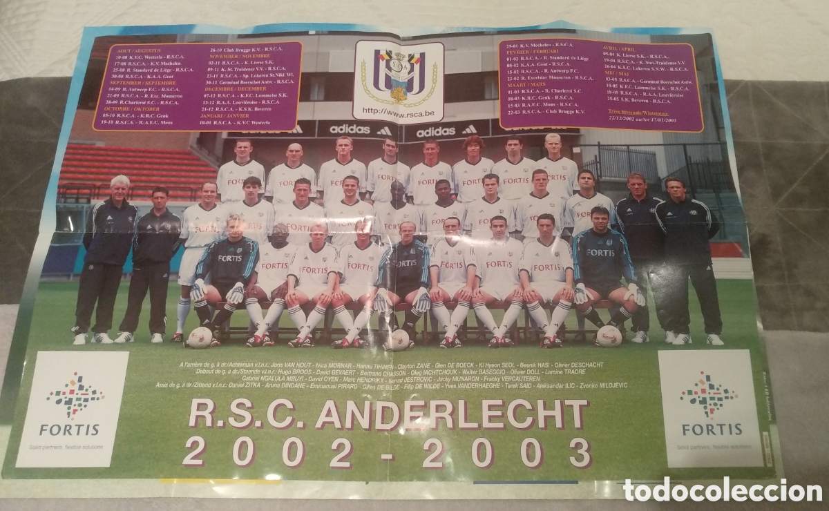 Coleccionismo deportivo: Poster Anderlecht futbol - Foto 1