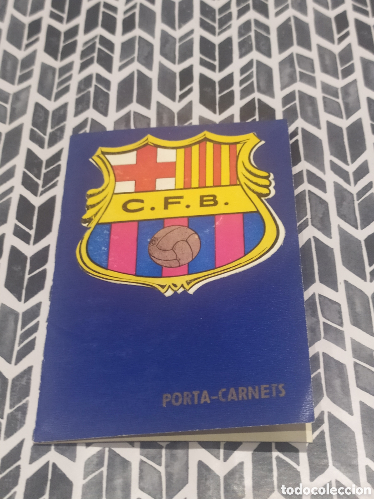 Collectionnisme sportif: PORTA CARNETS CART&Oacute;N CF BARCELONA ESCUDO PEGADO