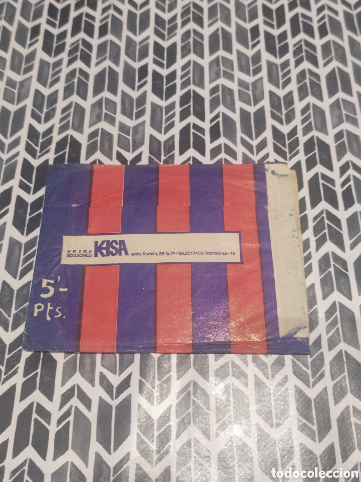 Coleccionismo deportivo: SOBRE CROMOS VAC&Iacute;O BAR&Ccedil;A CAMPEON KEISA 1974 - Foto 3