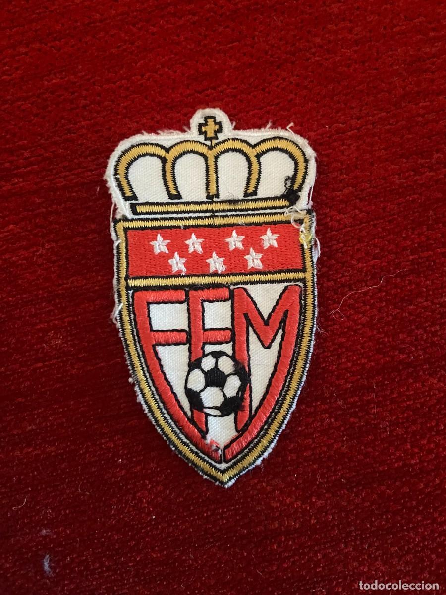 Collectionnisme sportif: R25003 ANTIGUO PARCHE ESCUDO FEDERACION DE FUTBOL DE MADRID FFM
