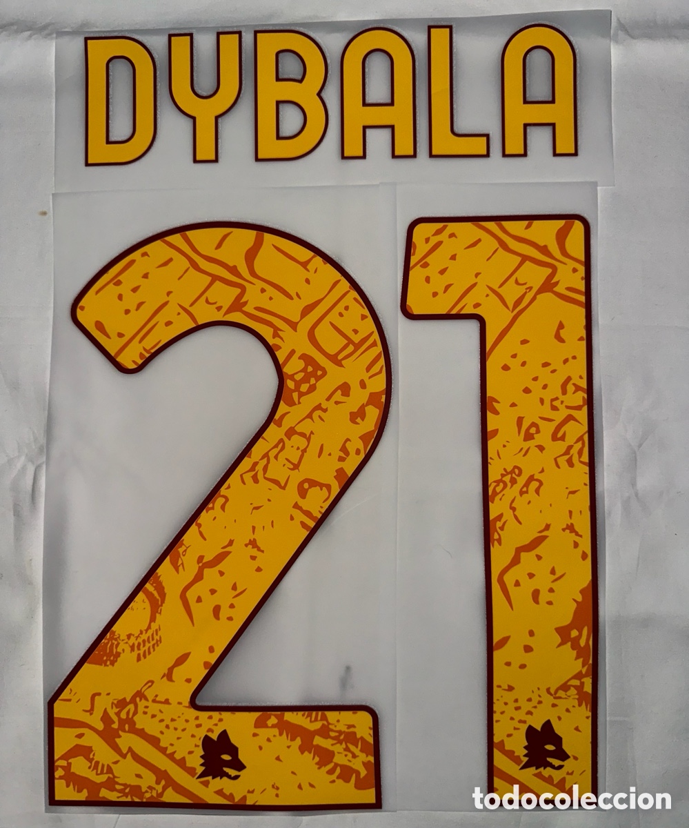 Collectionnisme sportif: Dorsal Dybala camiseta Roma temporada 2023/24 Serie A calcio Champions League copa Serigrafia