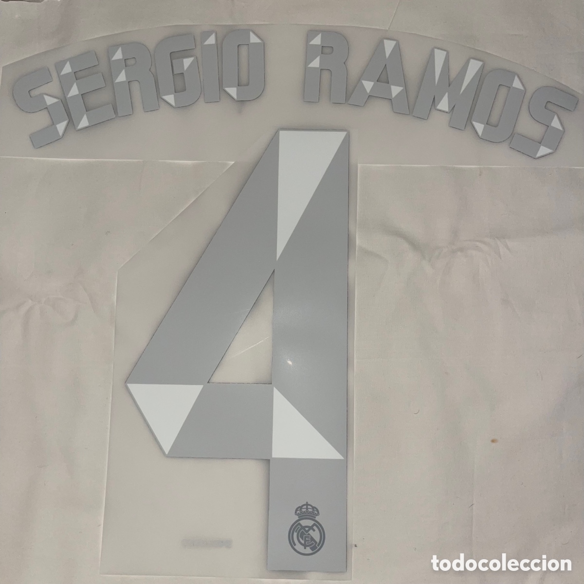 Coleccionismo deportivo: Dorsal Sergio Ramos Real Madrid camiseta temporada 2014/15 Liga champions league copa serigrafia