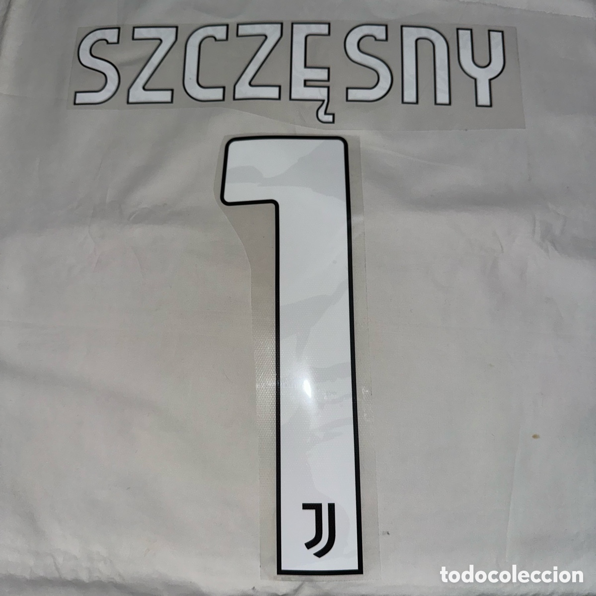 Sports collectibles: Dorsal Szczesny Juventus de Tur&iacute;n camiseta temporada 2020/24 Champions League serie A Serigrafia