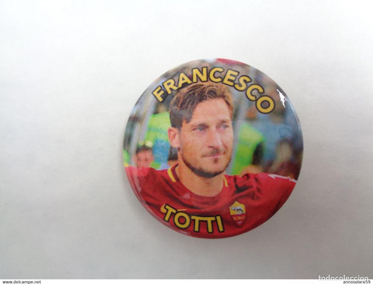 Collectionnisme sportif: SPILLA IN METALLO 3X3 Cm. *FRANCESCO TOTTI - NUOVA