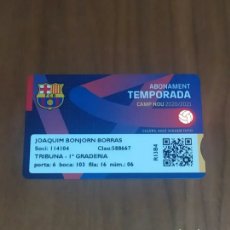 Coleccionismo deportivo: CARNET ABONO FC BARCELONA 2020 2021 ÚLTIMA TEMPORADA LEO MESSI Y DEBUT PEDRI ROOKIE