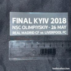Coleccionismo deportivo: INSCRIPCION FINAL CHAMPIONS LEAGUE 2018 REAL MADRID LIVERPOOL KIEV MATCH CAMISETA SERIGRAFIA
