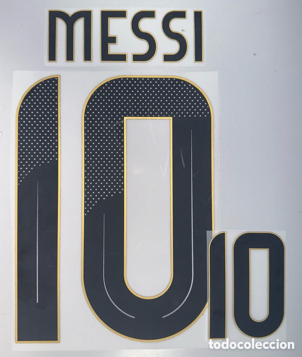 Collectionnisme sportif: Dorsal Leo Messi Camiseta seleccion Argentina Temporada 2024 Copa america Serigrafia Mundial