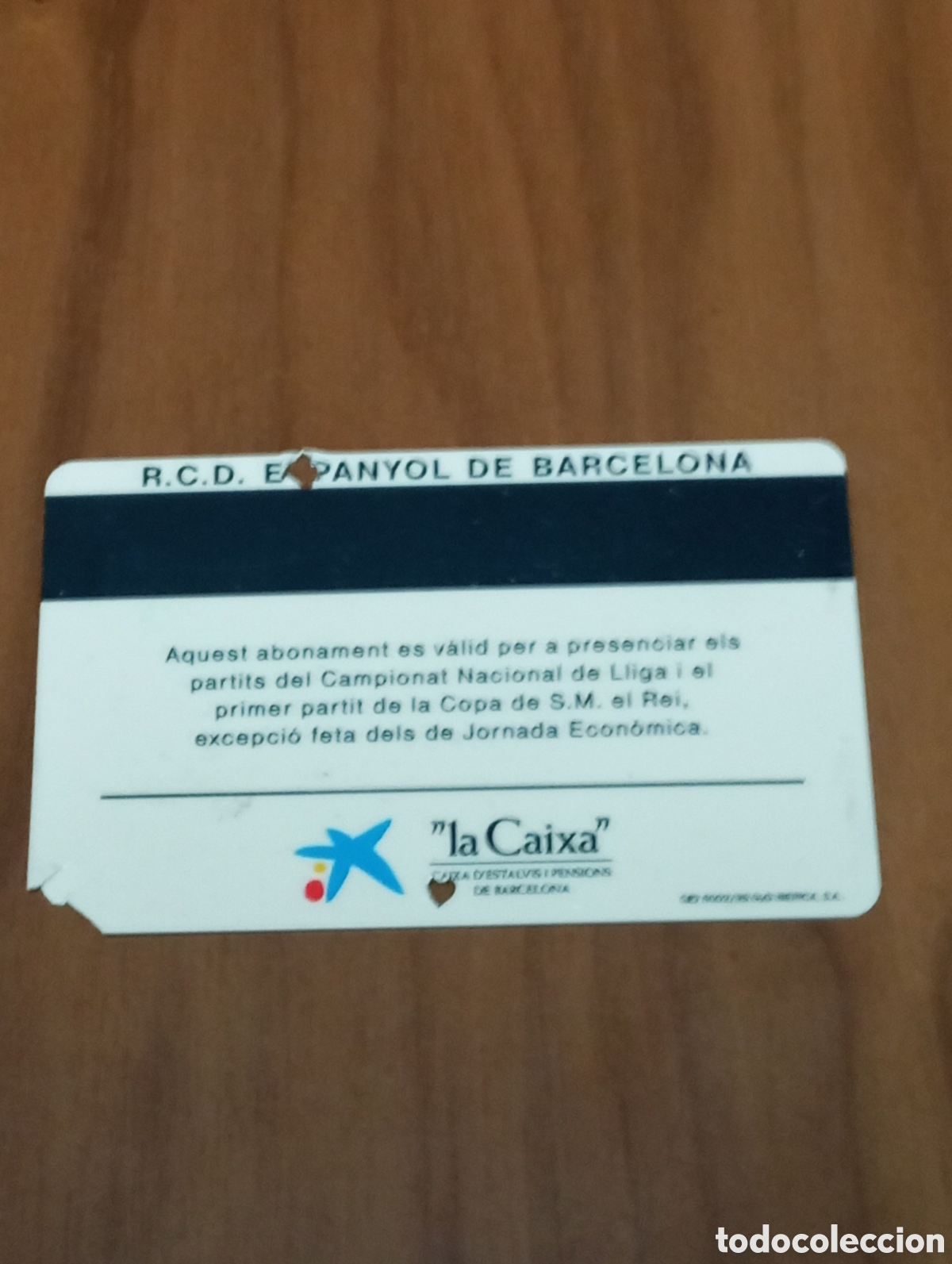 Coleccionismo deportivo: CARNET ABONO RCD ESPANYOL 1995 1996 - Foto 2