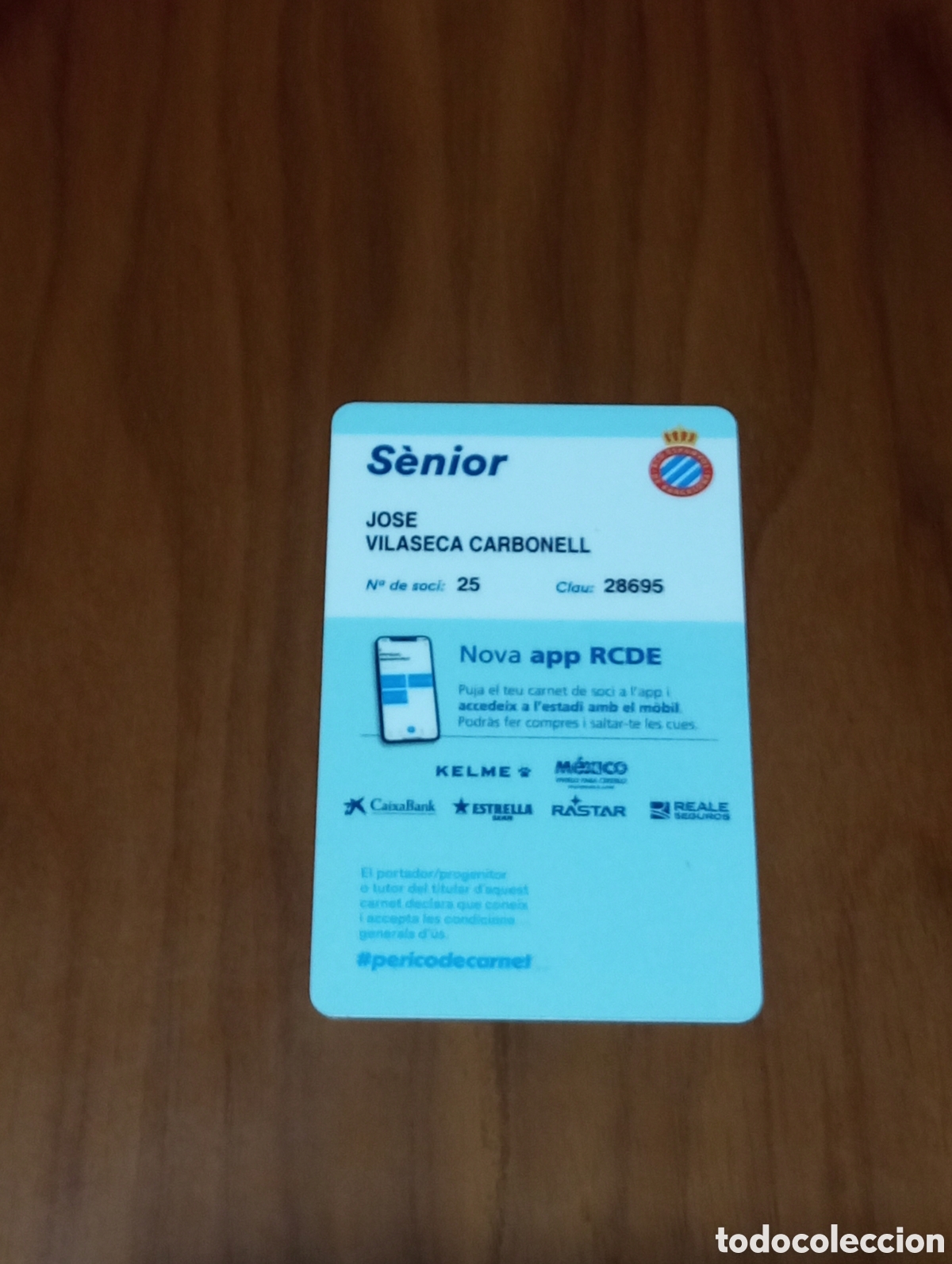 Coleccionismo deportivo: CARNET ABONO RCD ESPANYOL 2021 2022 - Foto 2