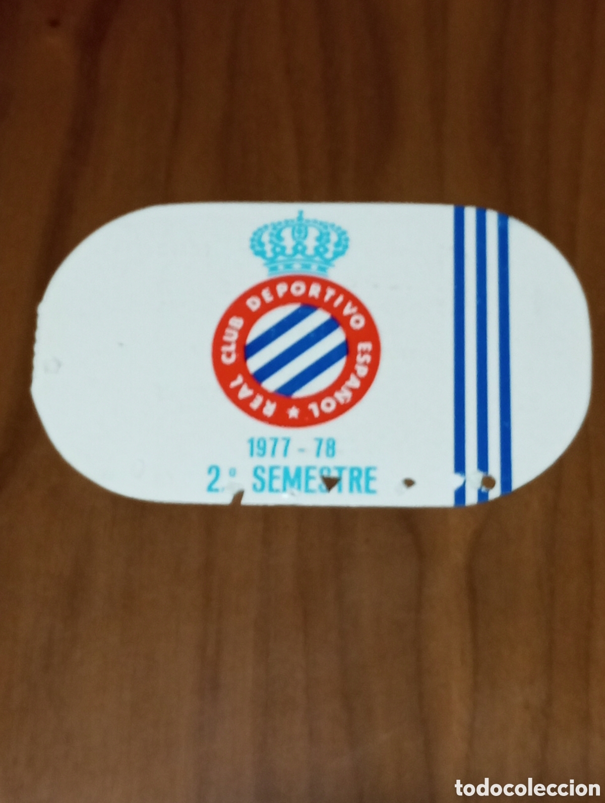 Coleccionismo deportivo: CARNET ABONO RCD ESPANYOL SEGUNDO SEMESTRE 1977 1978 - Foto 1