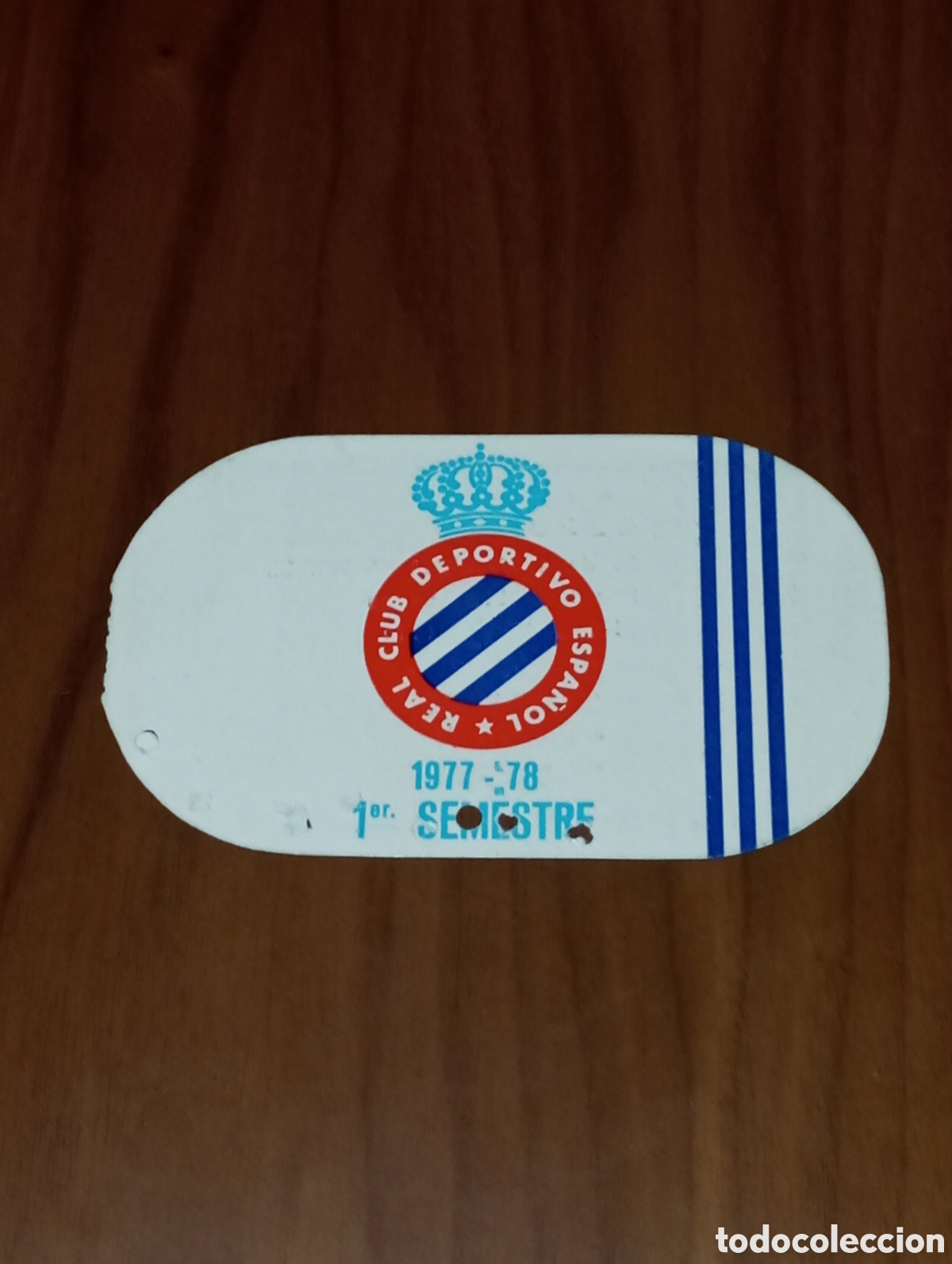 Coleccionismo deportivo: CARNET ABONO RCD ESPANYOL PRIMER SEMESTRE 1977 1978 - Foto 1