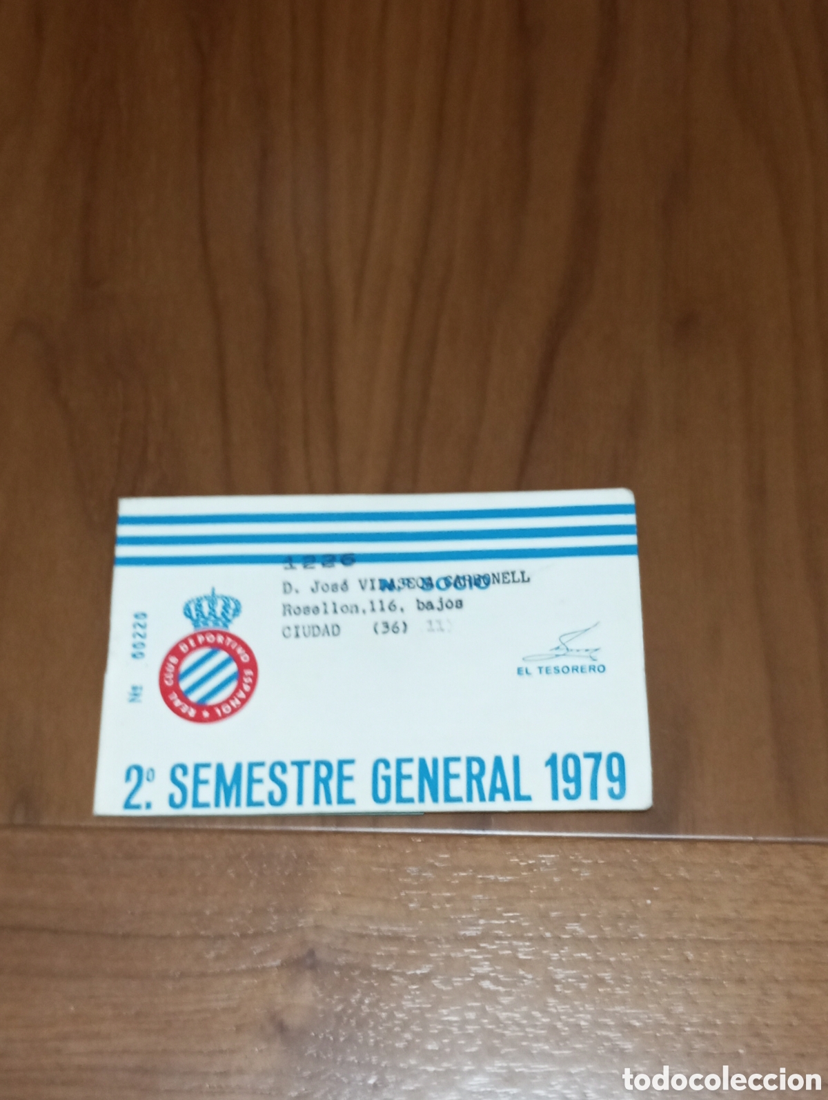 Coleccionismo deportivo: CARNET ABONO RCD ESPANYOL SEGUNDO SEMESTRE 1979 - Foto 1