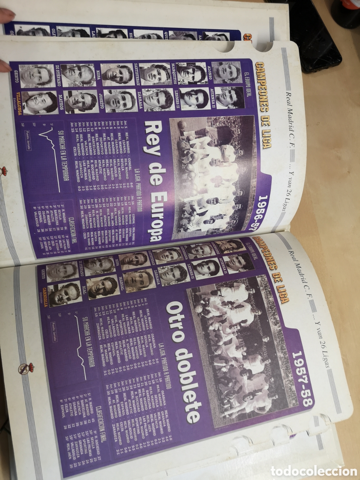 Coleccionismo deportivo: Carpeta archivador del real Madrid - Foto 4