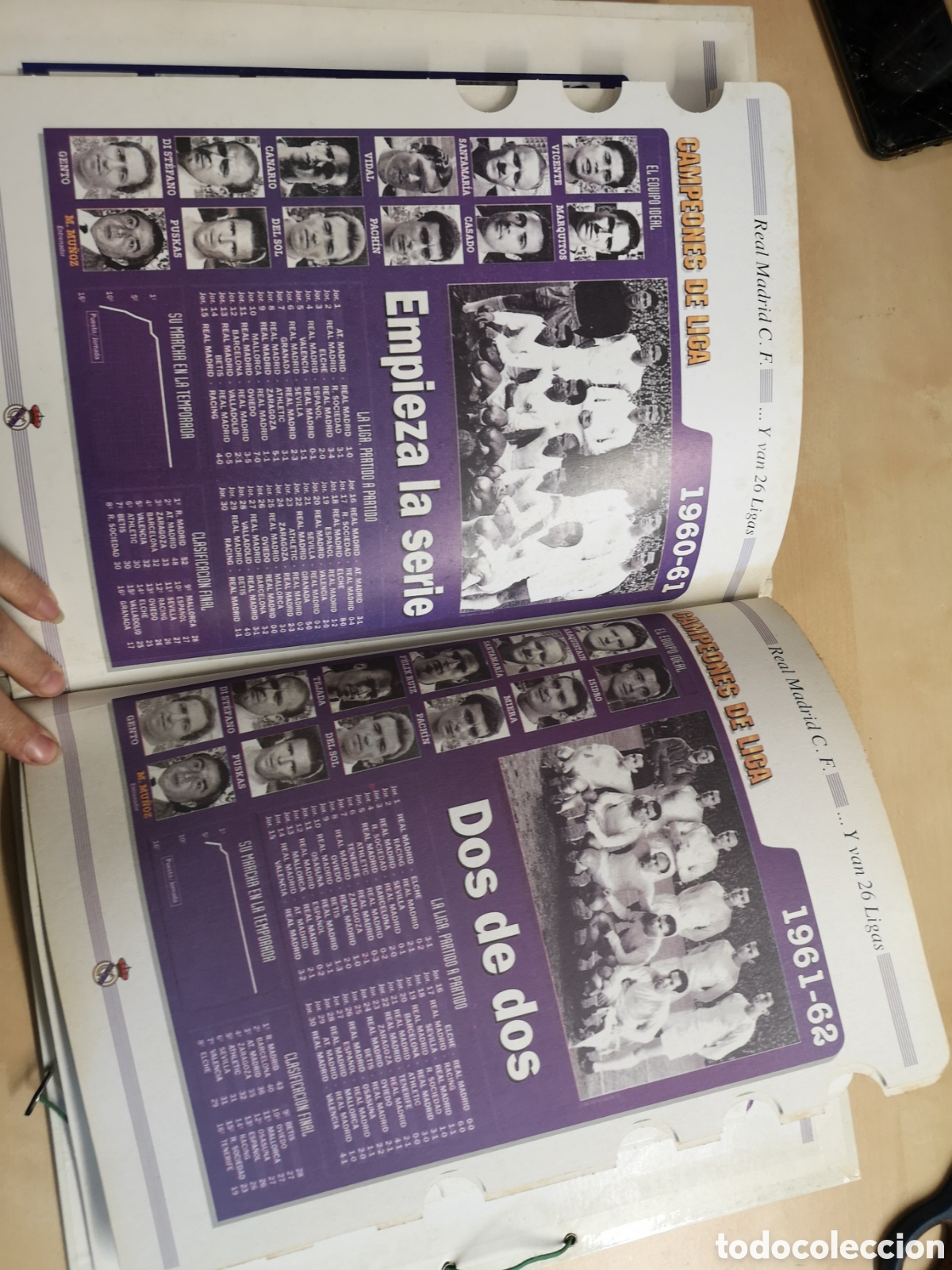 Coleccionismo deportivo: Carpeta archivador del real Madrid - Foto 5