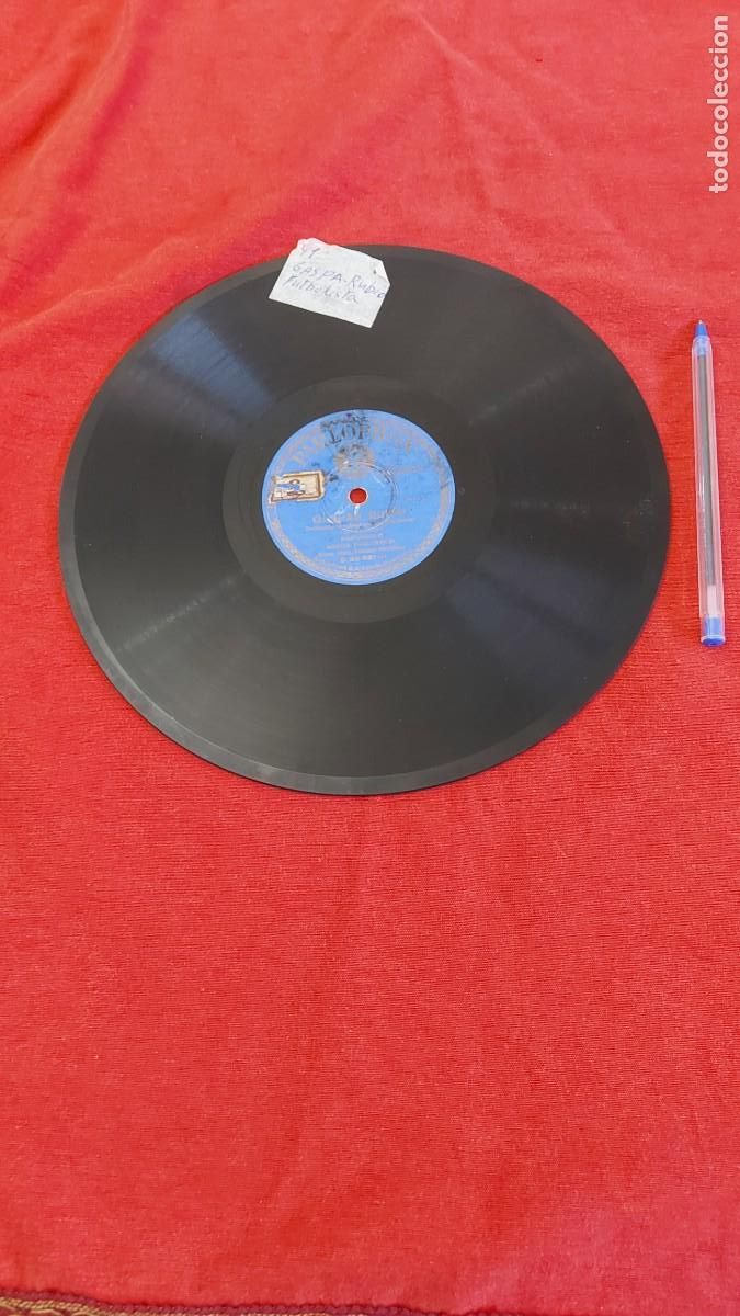 Sports collectibles: DISCO DE PIZARRA GASPAR RUBIO,DEDICADO AL FUTBOLISTA INTERNACIONAL .REAL MADRID PASODOBLE,