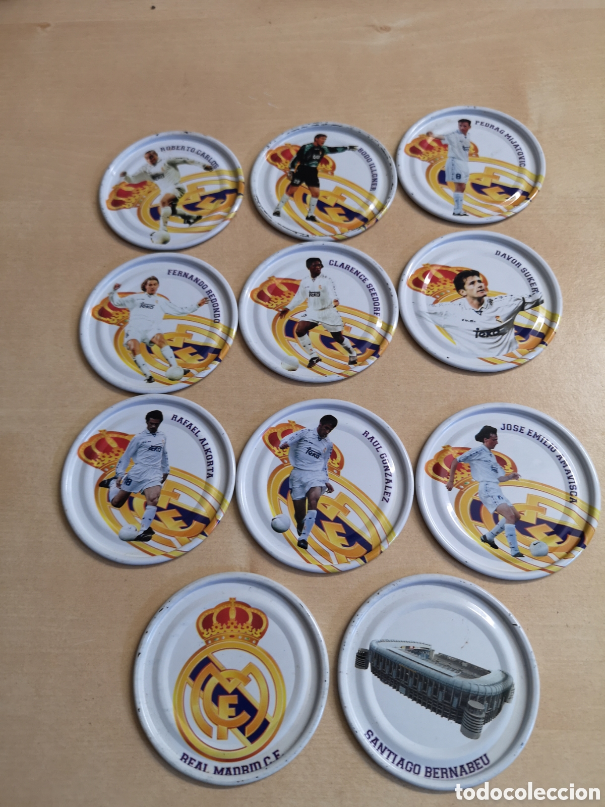 Coleccionismo deportivo: Lote de tazos del Real Madrid - Foto 3
