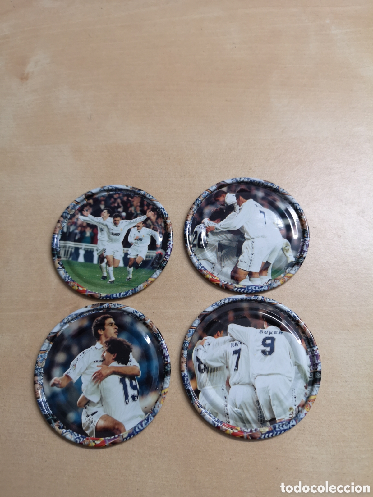 Coleccionismo deportivo: Lote de tazos del Real Madrid - Foto 5