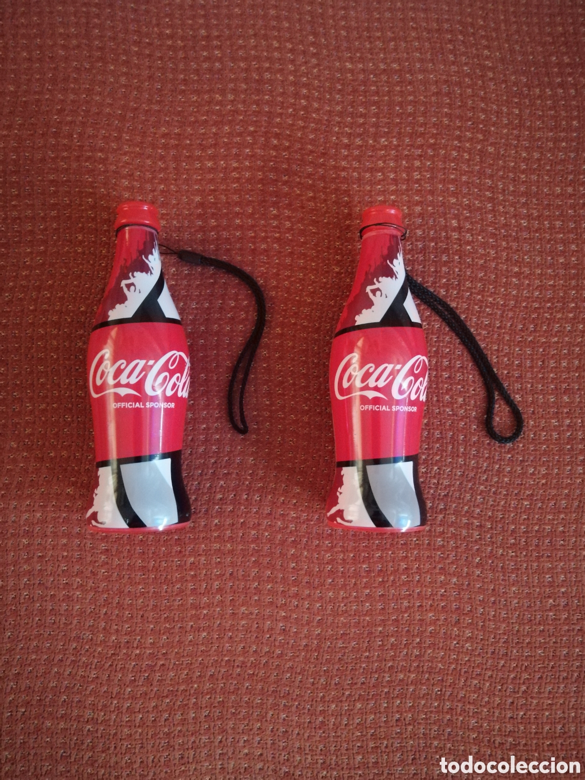 Coleccionismo deportivo: 2 VUVUCELAS DE COCA-COLA - Foto 1