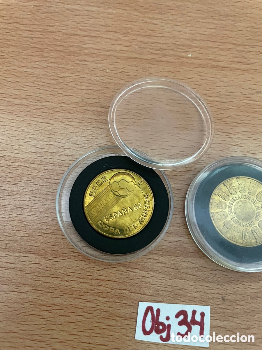 Coleccionismo deportivo: Monedas de copa del mundo 1982 - Foto 3