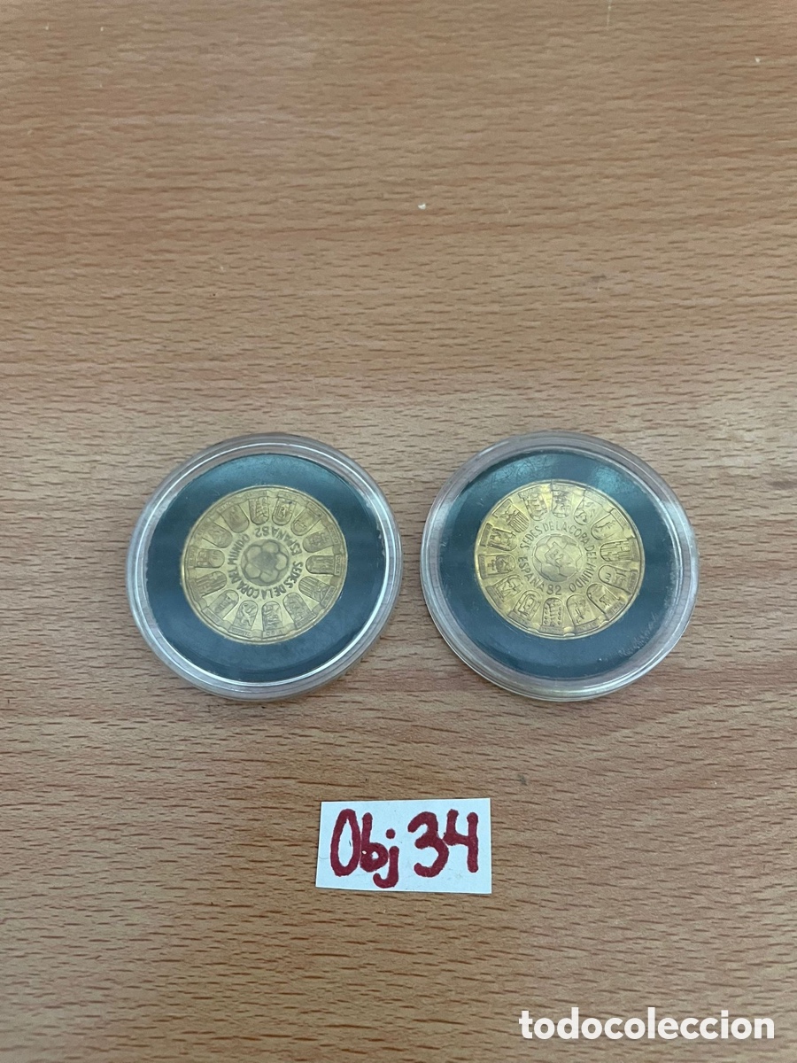 Coleccionismo deportivo: Monedas de copa del mundo 1982 - Foto 1