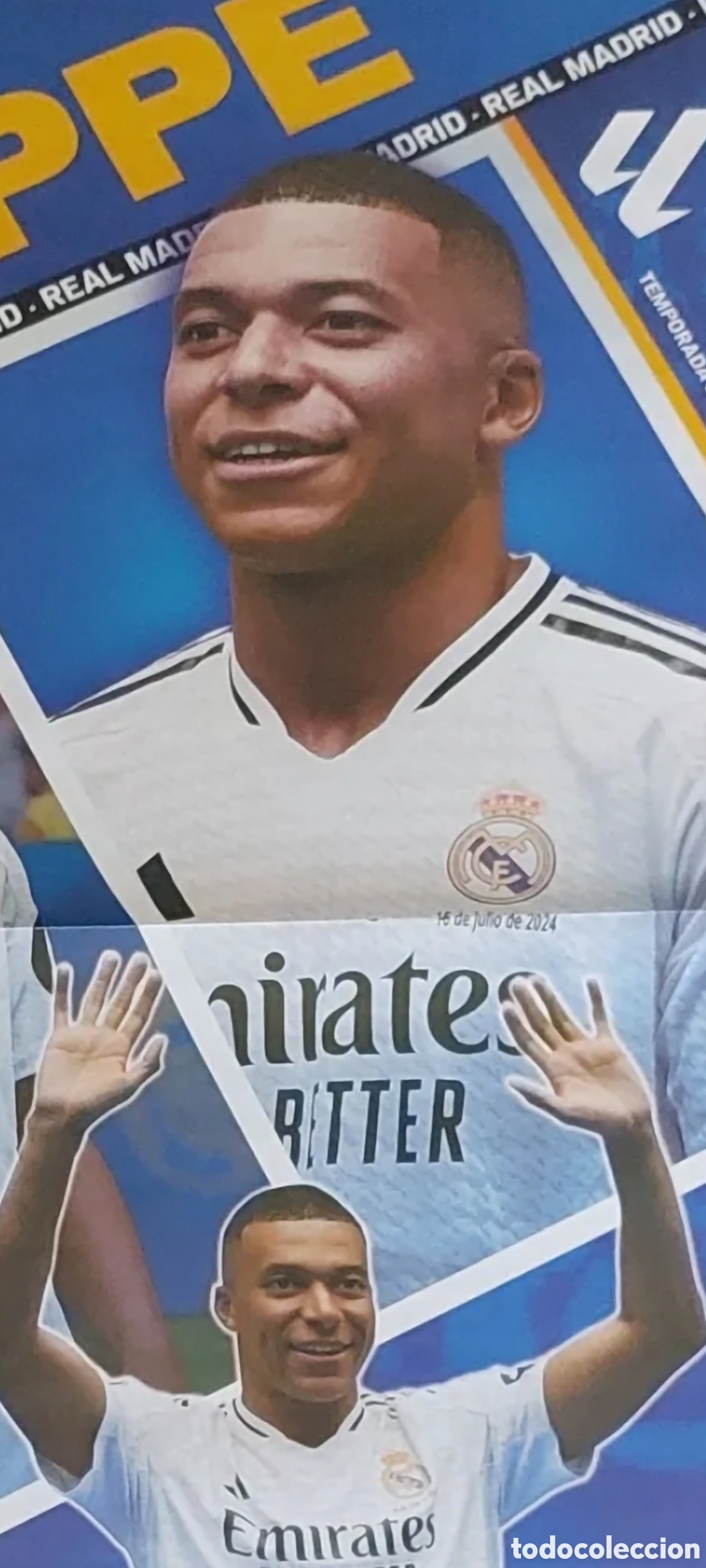 Coleccionismo deportivo: POSTER MBAPPE R.MADRID - Foto 2