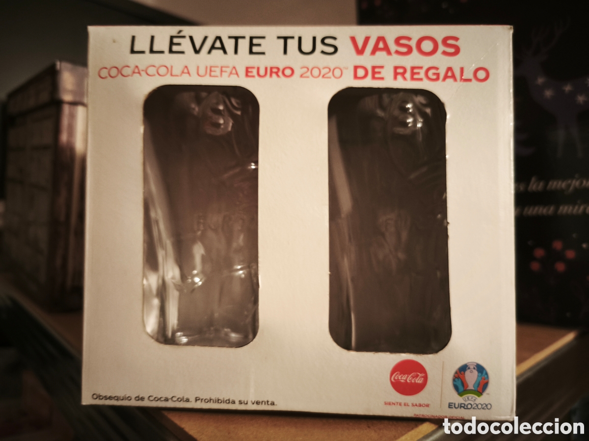 Coleccionismo deportivo: 2 X VASOS COCA COLA 2020 - Foto 1