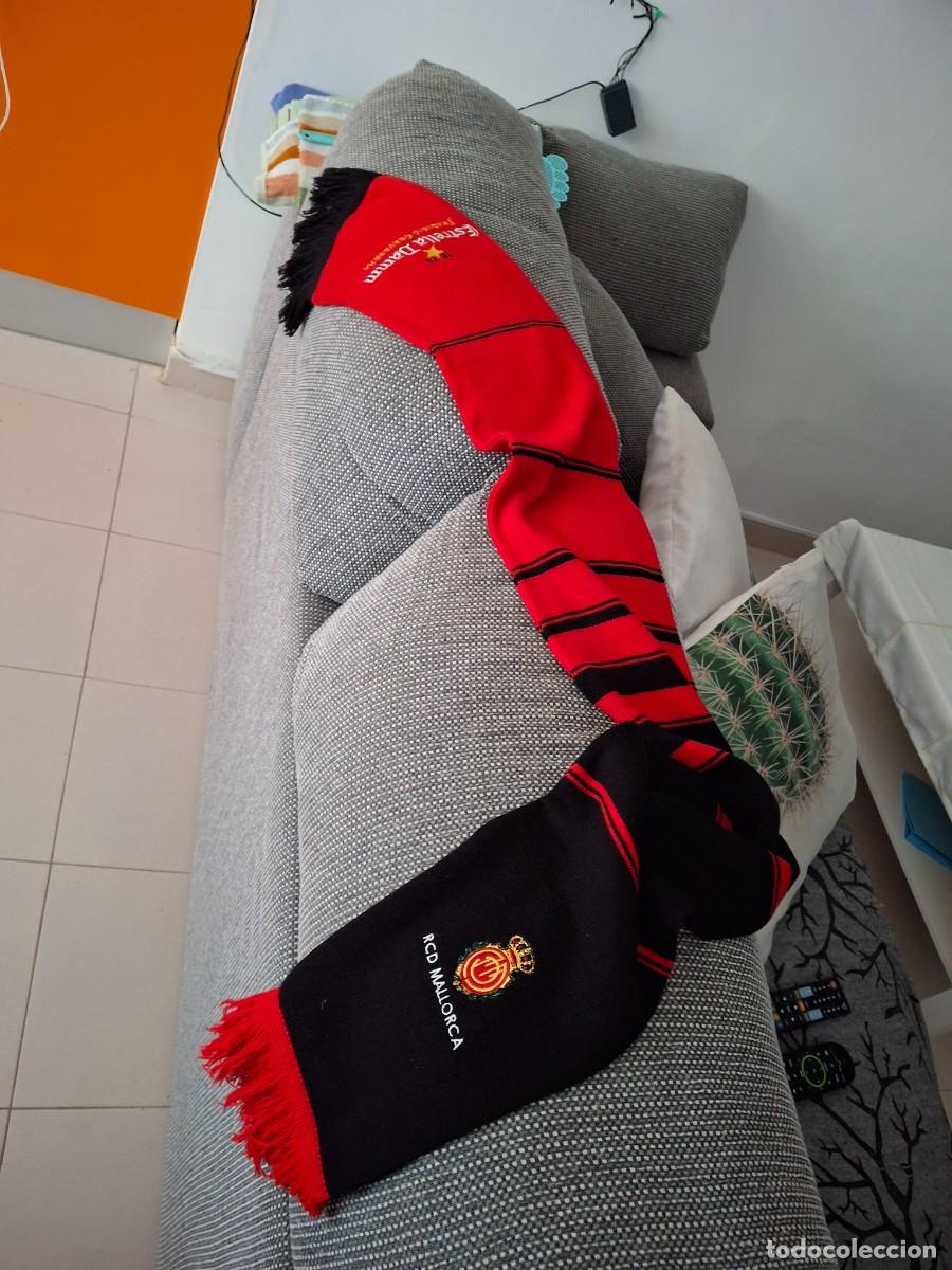 Coleccionismo deportivo: Bufanda rcd mallorca estrella damm roja - Foto 1