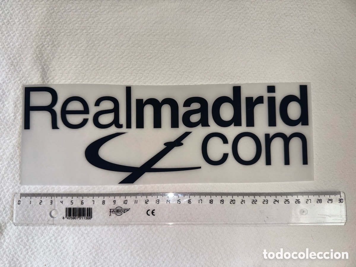 Collectionnisme sportif: Sponsor Real Madrid camiseta temporada 2001/02 Serigrafia liga copa del rey Champions League