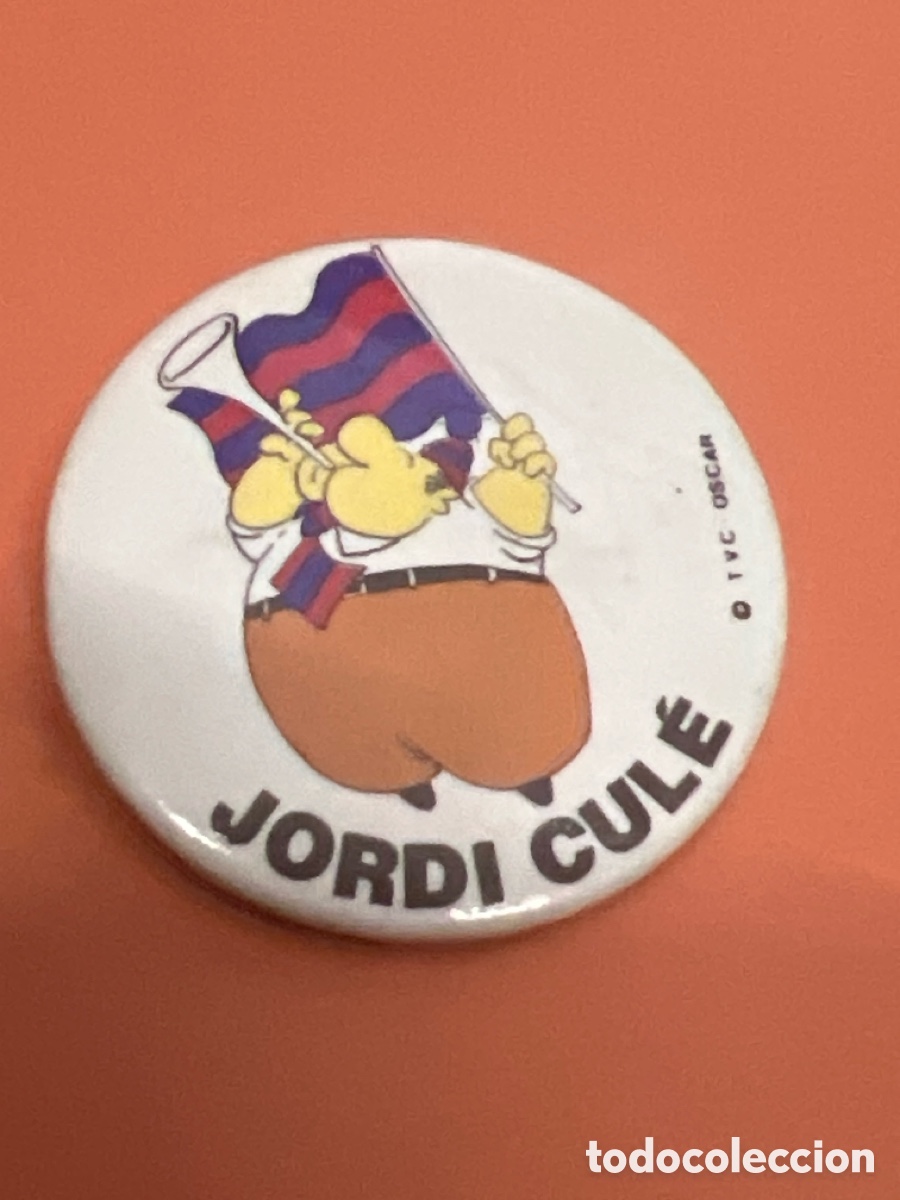 Coleccionismo deportivo: T1/D4/77. Chapa de solapa - Jordi Cul&eacute; - Foto 1