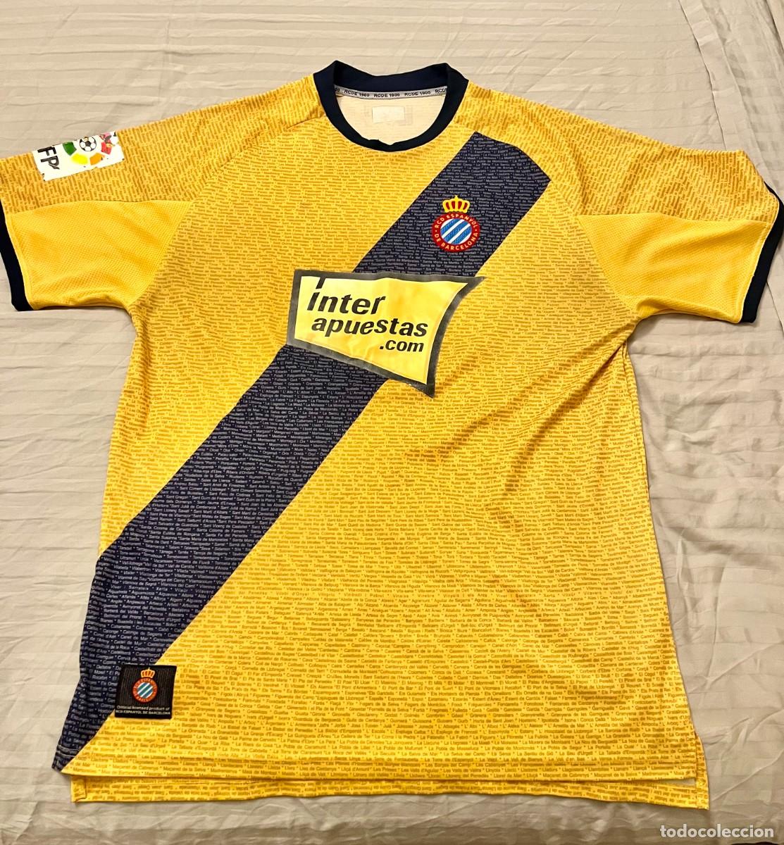 Coleccionismo deportivo: 2&ordf; CAMISETA RCD ESPANYOL 2009-2010, CON USO. - Foto 1