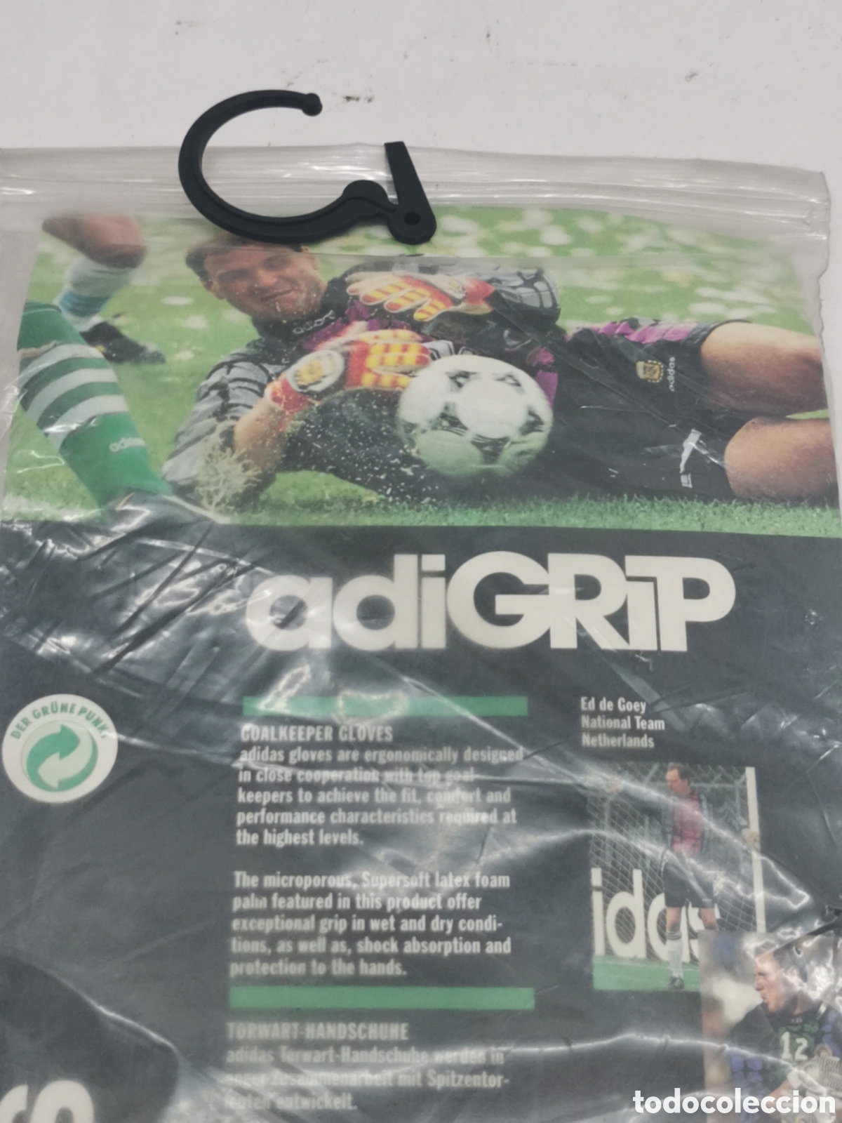 Coleccionismo deportivo: Guantes portero Adidas a&ntilde;o 2000 - Foto 4