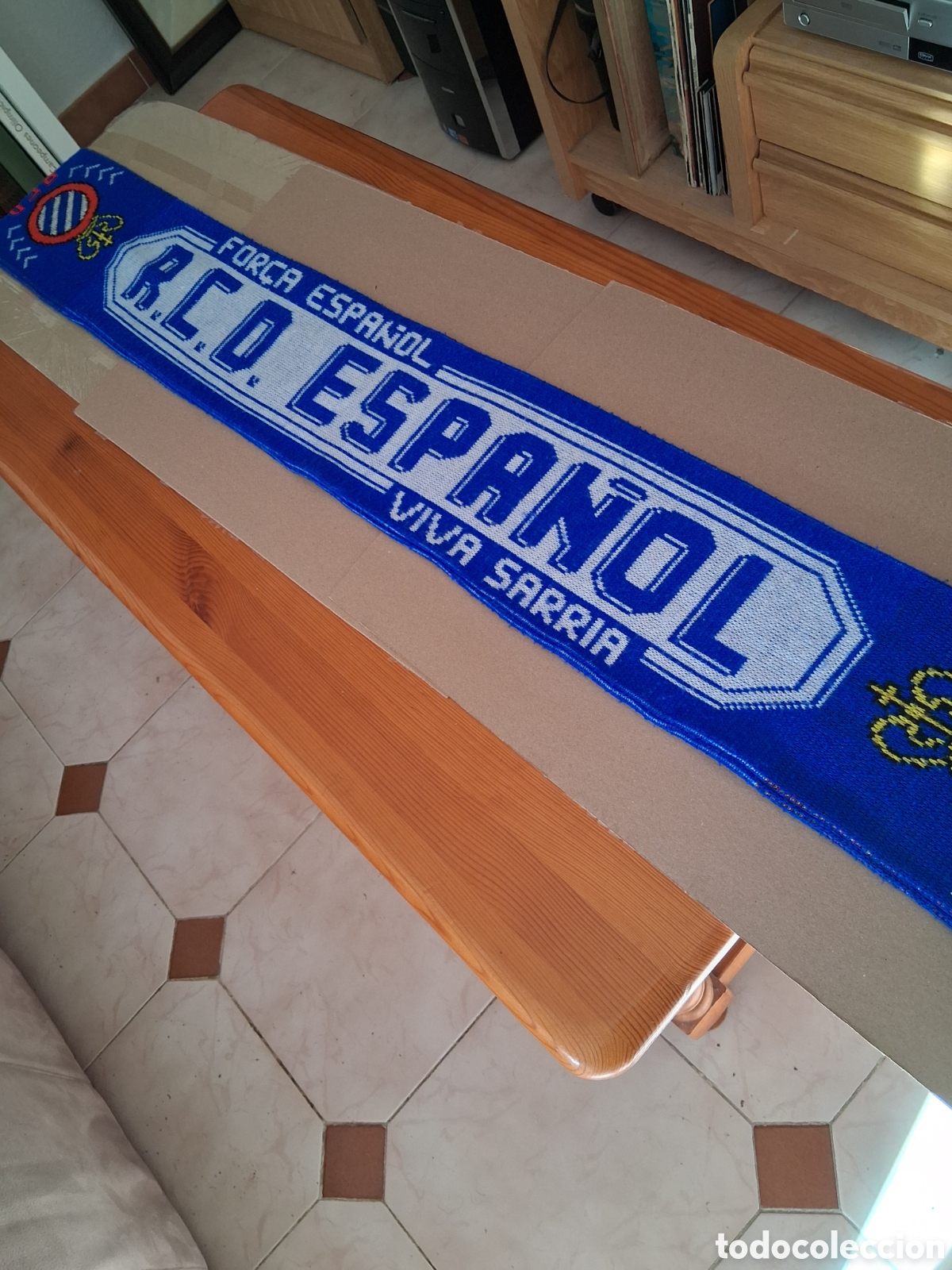 Coleccionismo deportivo: RCD ESPANYOL. BUFANDA SARRIA. - Foto 2