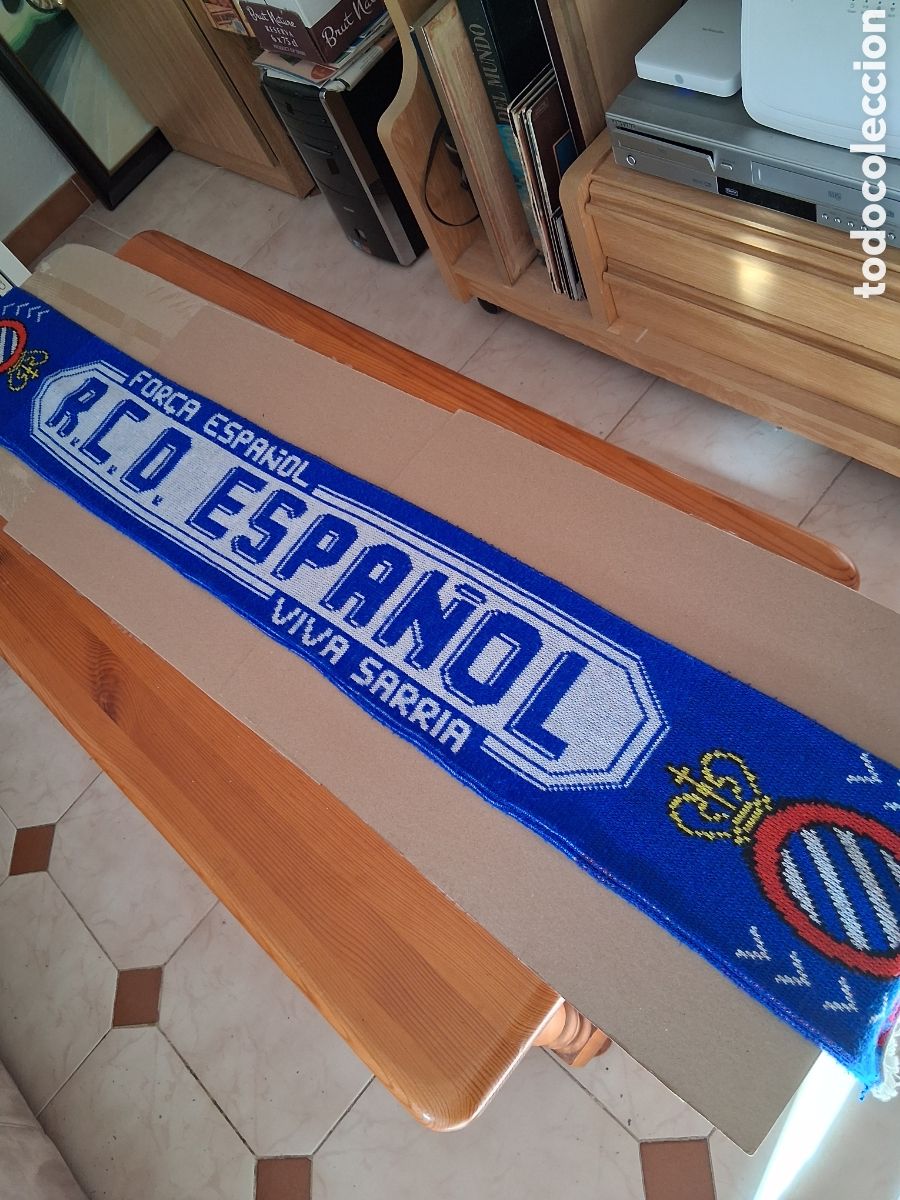 Coleccionismo deportivo: RCD ESPANYOL. BUFANDA SARRIA. - Foto 1