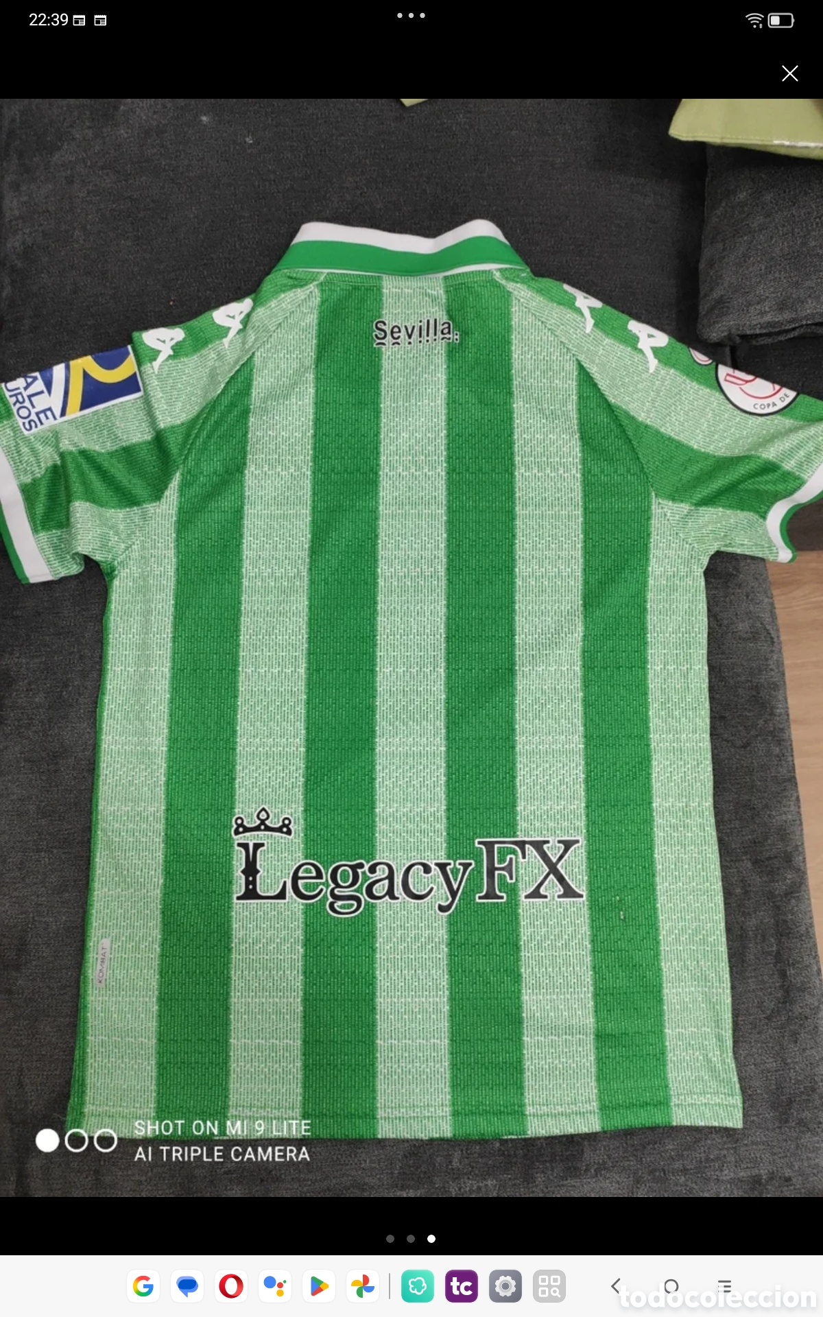 Coleccionismo deportivo: Camiseta del real Betis balompi&eacute; - Foto 1