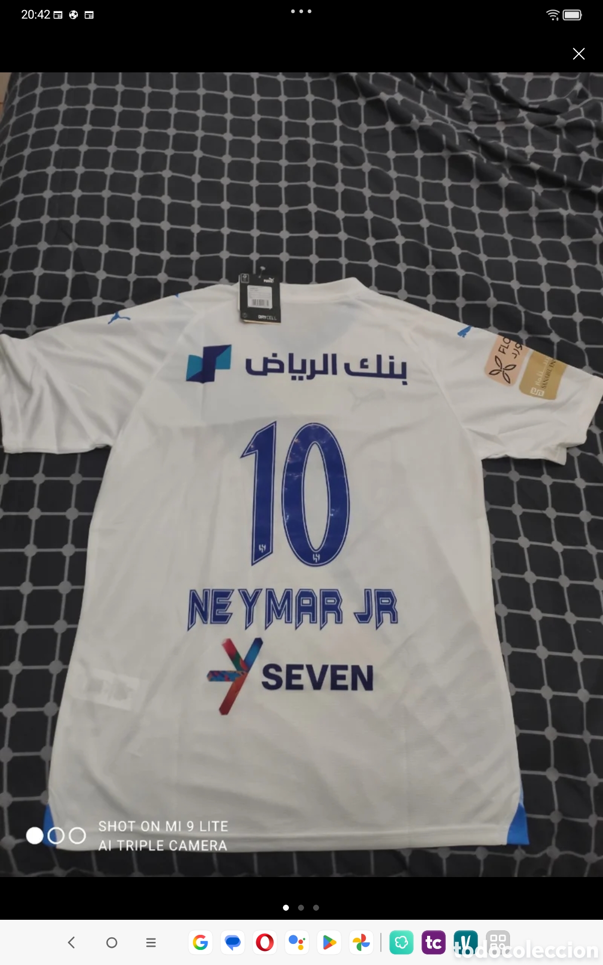 Coleccionismo deportivo: Camiseta del al hilal de Neymar - Foto 1