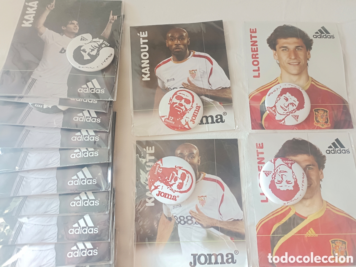 Coleccionismo deportivo: Chapas Kak&aacute;, Canoute y Llorente - Foto 8