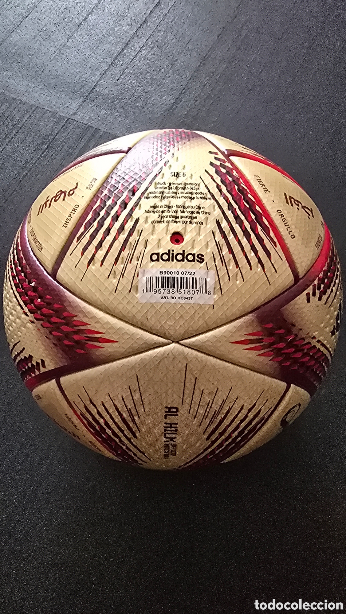 Coleccionismo deportivo: Balon Al Rhila Final Mundial. Argentina - Foto 3