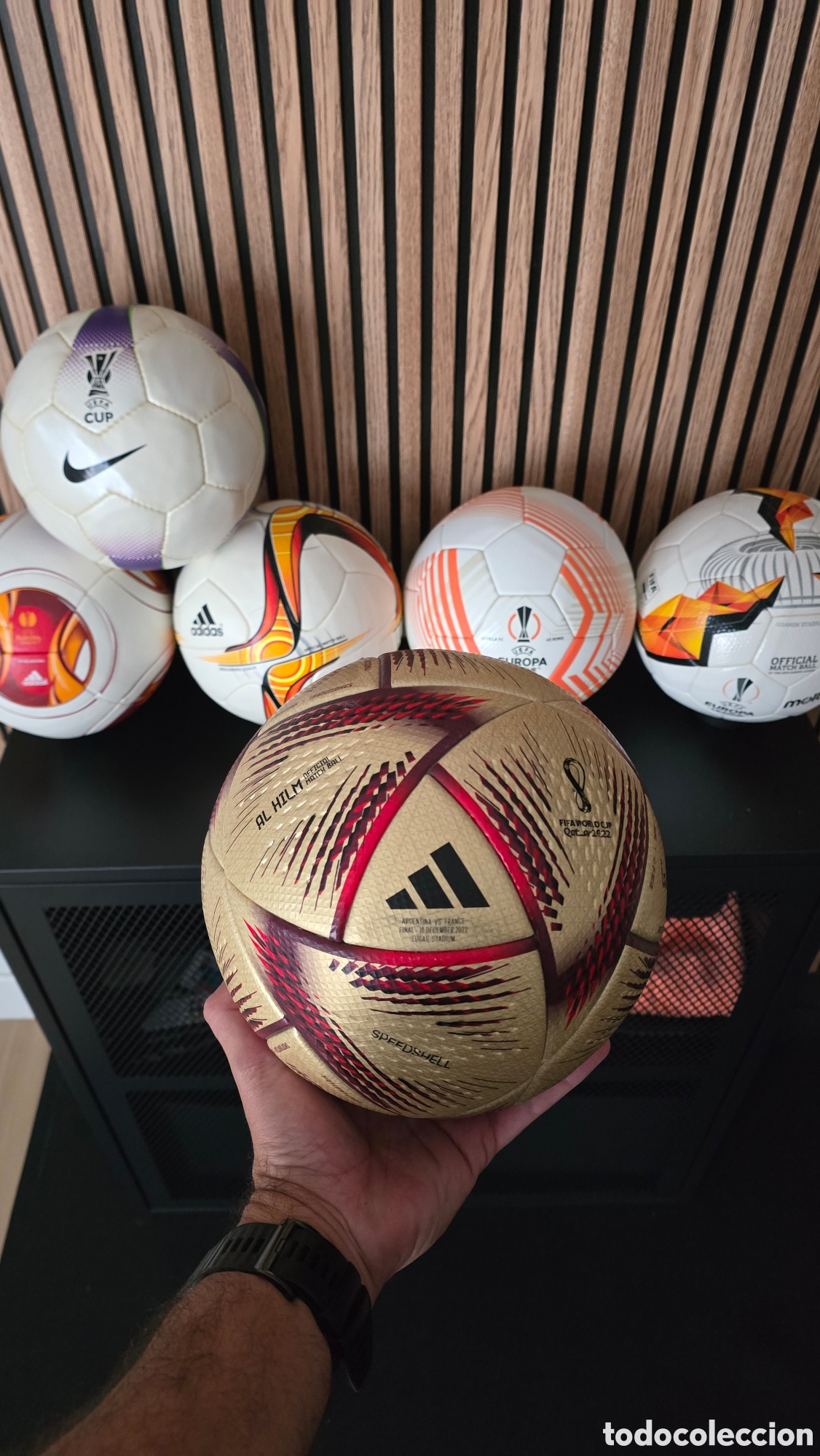 Coleccionismo deportivo: Balon Al Rhila Final Mundial. Argentina - Foto 4