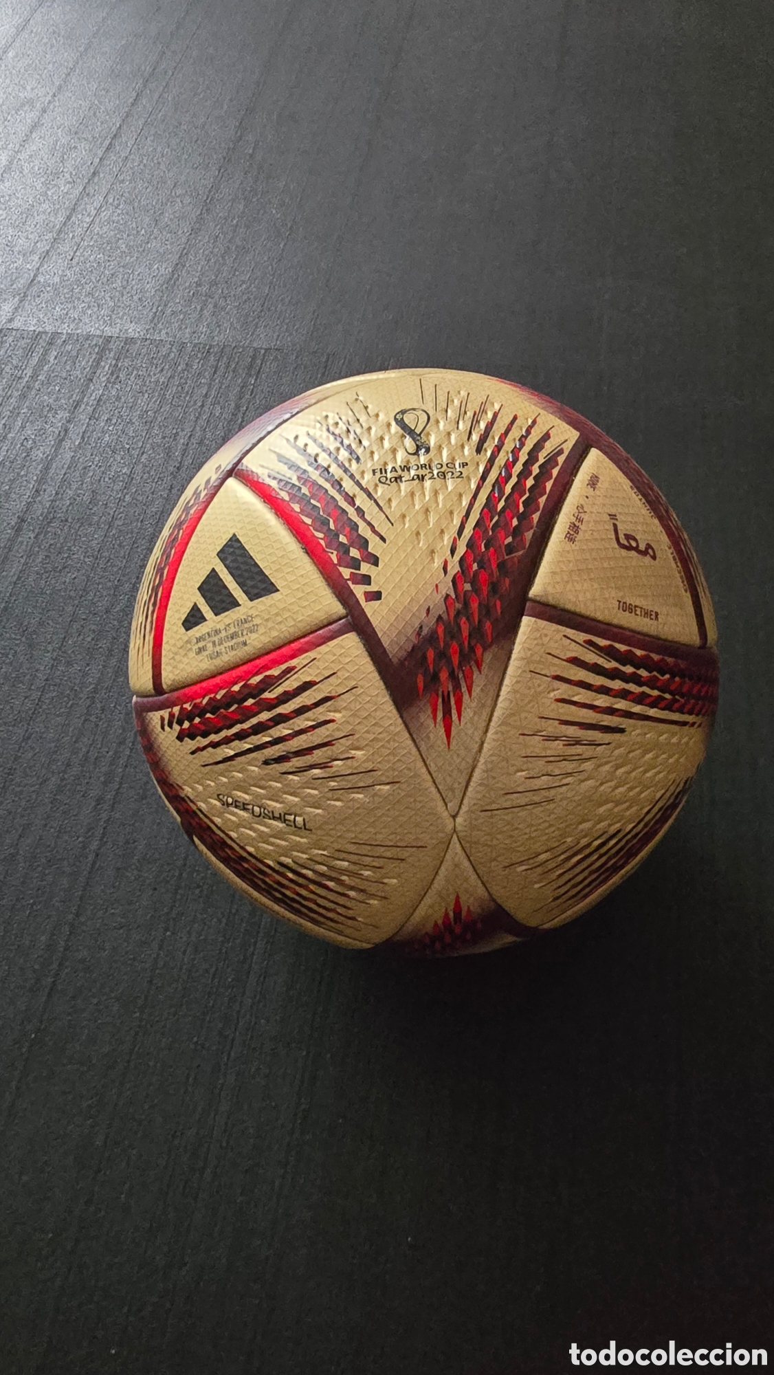 Coleccionismo deportivo: Balon Al Rhila Final Mundial. Argentina - Foto 1