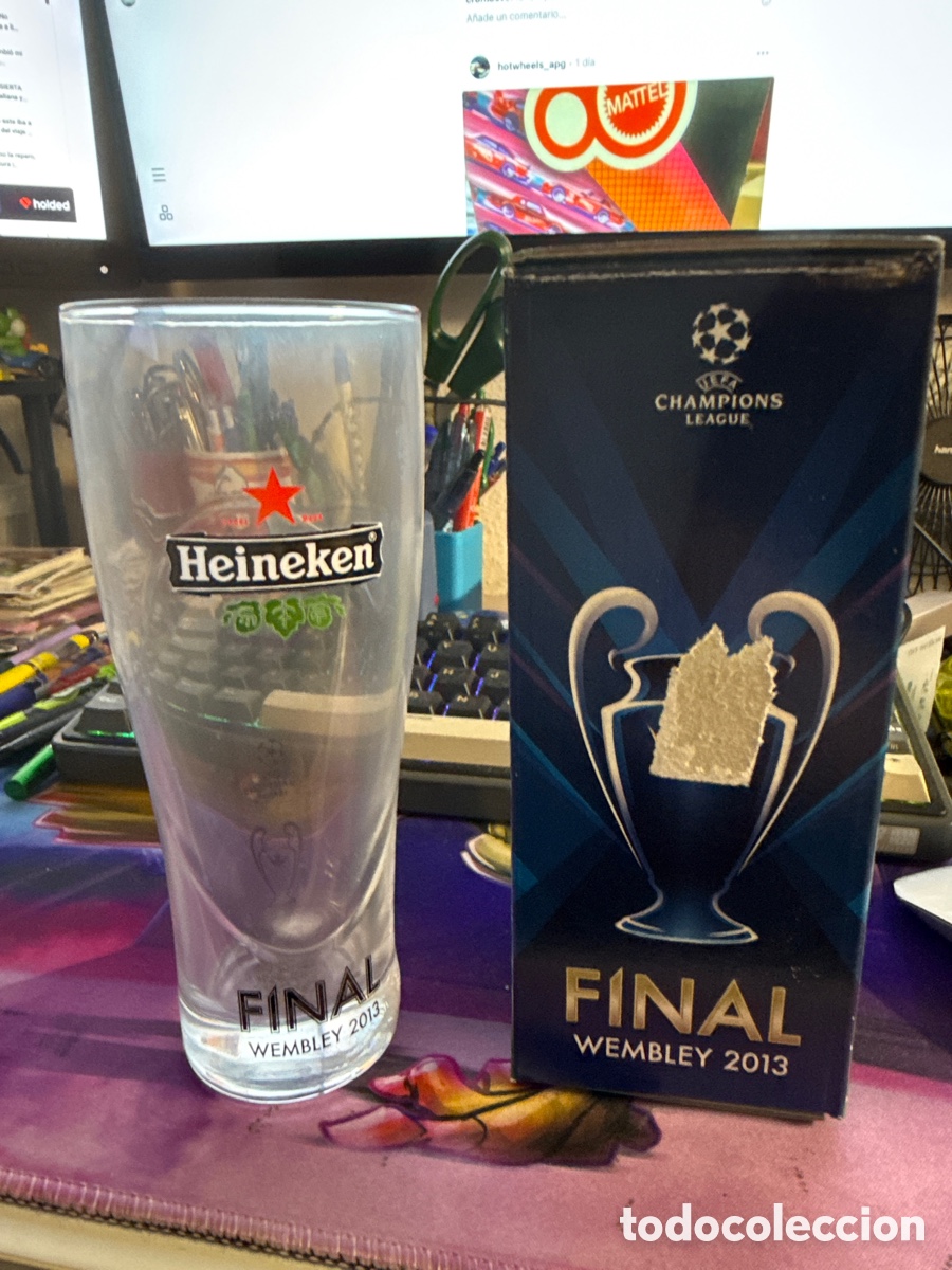 Coleccionismo deportivo: VASO HEINEKEN FINAL CHAMPIONS LEAGUE 2013 - Foto 3