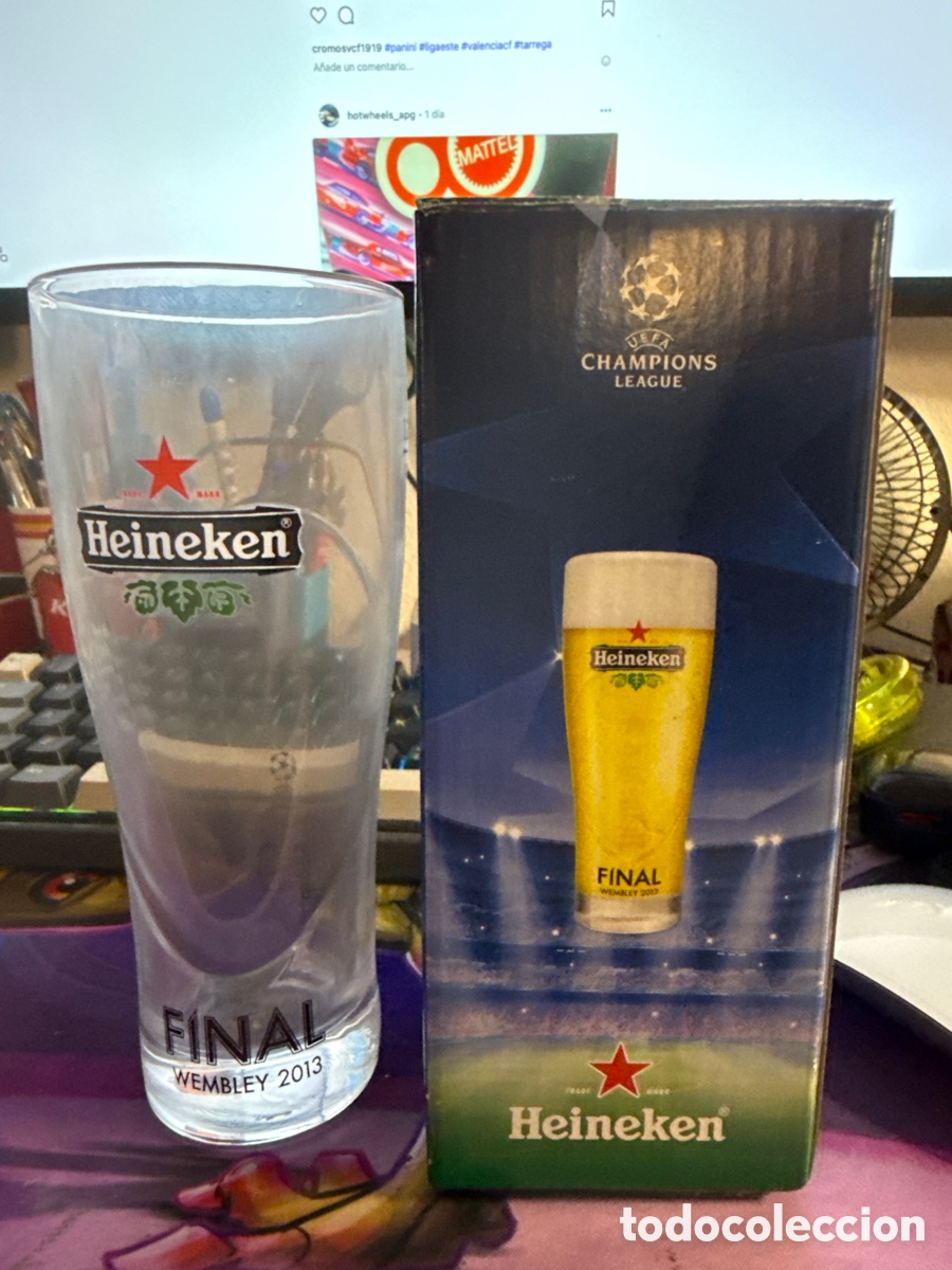 Coleccionismo deportivo: VASO HEINEKEN FINAL CHAMPIONS LEAGUE 2013 - Foto 1