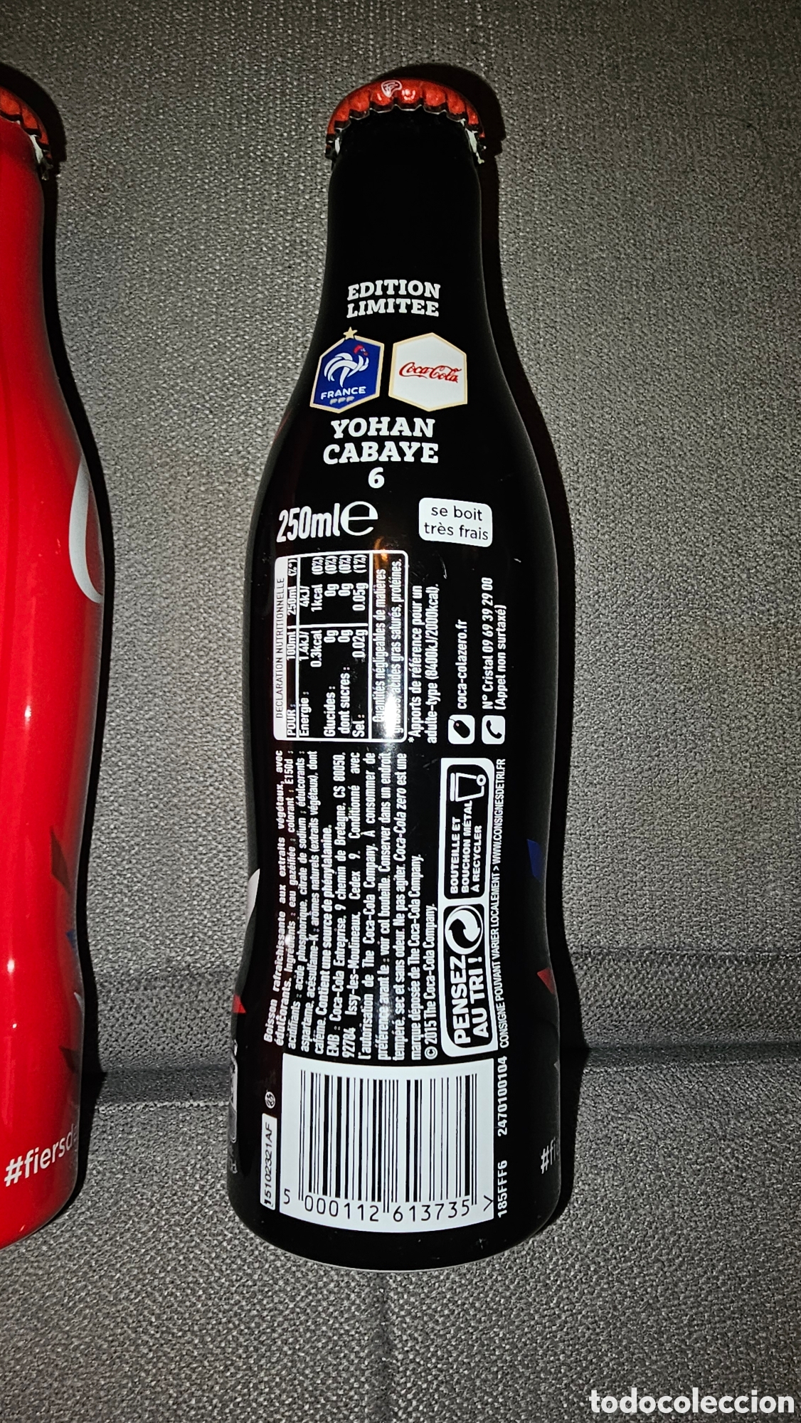 Coleccionismo deportivo: 2 botellas Coca-Cola Euro 2016 - Foto 6